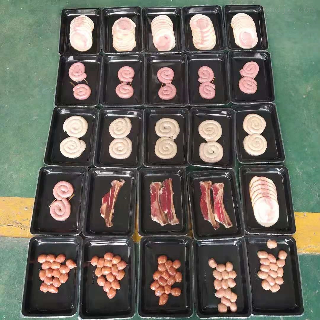 连续贴体真空包装机包装丸子、肠 连续贴体真空包装机包装丸子、肠